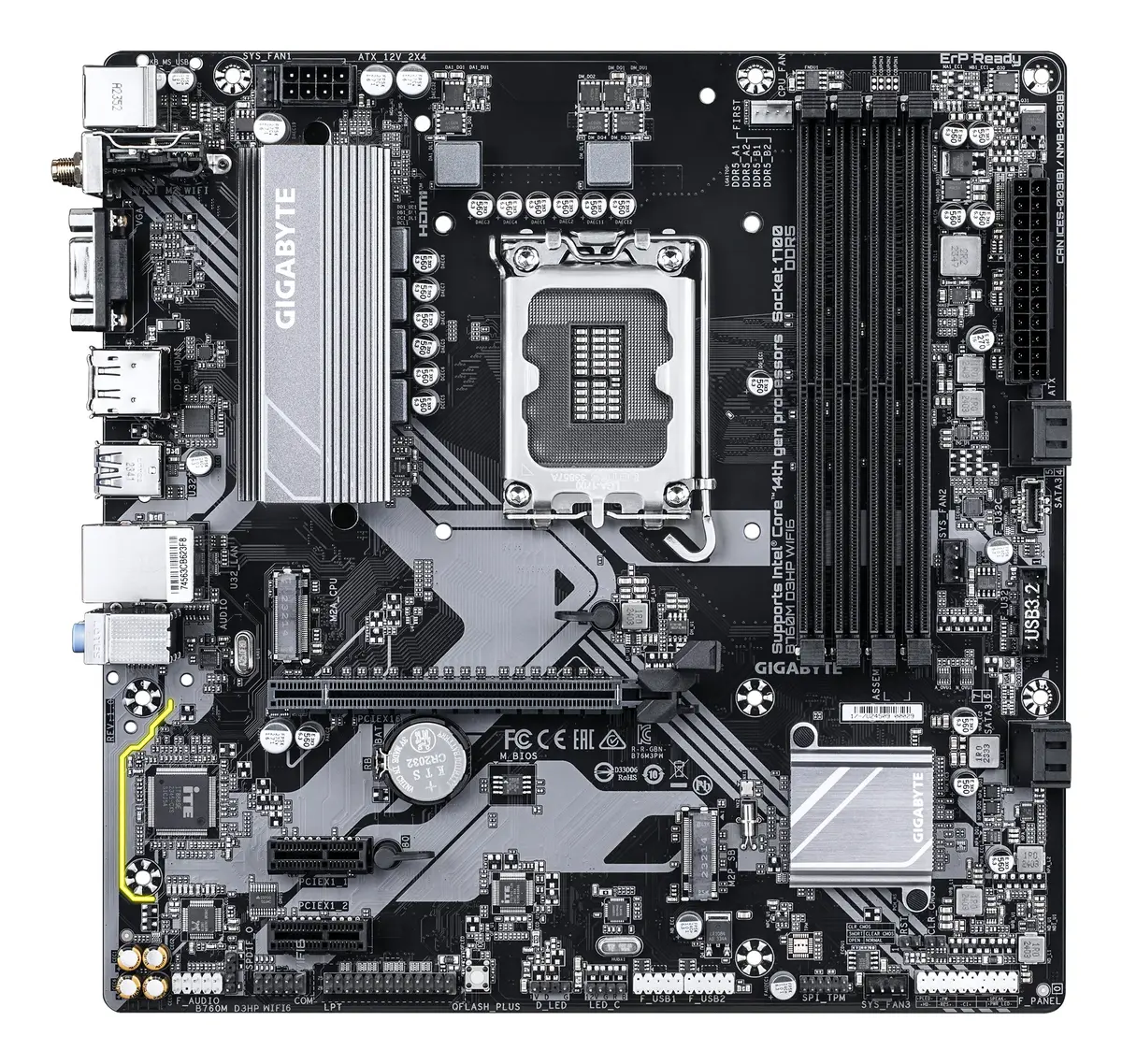 Материнская плата GIGABYTE B760M D3HP WIFI6 Photo 2