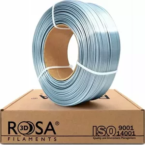 PLA Silk Silver 1.75 mm 1 kg filament, No name — for FDM 3D printers