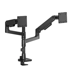 ACT Monitor arm 49" office premium gas spring pole mounted 2 monitors
