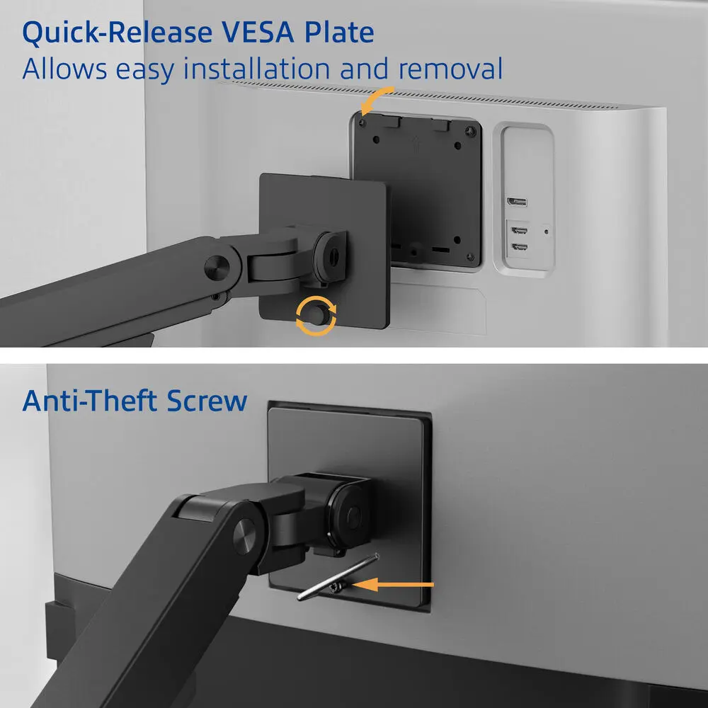 ACT AC8343 Dual Monitor Arm for Screens up to 49" Photo 10