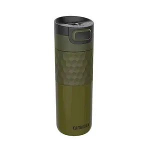 Termokrūze Kambukka Etna Grip 500 ml, nerūsējošā tērauda vakuuma, hermētiska, zaļa, diametrs 7,1 cm