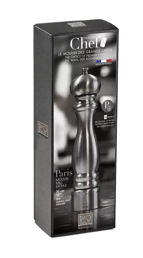 PEUGEOT Paris Chef elektriskā dzirnaviņa no nerūsējošā tērauda Photo 2