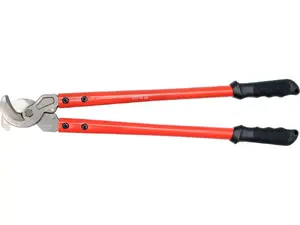 Hand cable cutter YATO YT-18611 — steel construction, 580 mm length, black handle