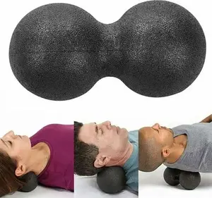 Masāžas rullīša dubultā bumba Aptel FT31E — 12×6 cm, fitness muskuļu atslābināšanai