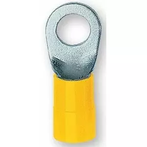 Eyelet terminal Ergom KOI 6/6 insulated — ring connector 6 mm, insulated cable lug