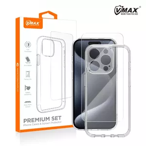 Protective case and tempered glass VMAX for iPhone SE 2024 2.5D premium