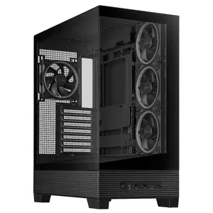 PC Case ASUS A31 Plus TG ARGB BLACK Midi Tower — Tempered Glass, ARGB, ATX, 38 cm GPU, 16.5 cm CPU Cooler