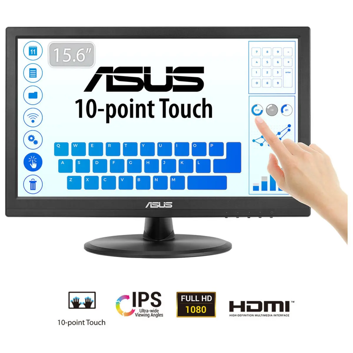 Asus VT169HE Datora monitors Skārienjūtīgs 15