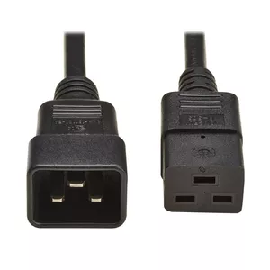 Power cable EATON P036-02M-EU, IEC C20 to IEC C19, 2 m, H05VV-F, 16 A, 250 V, black