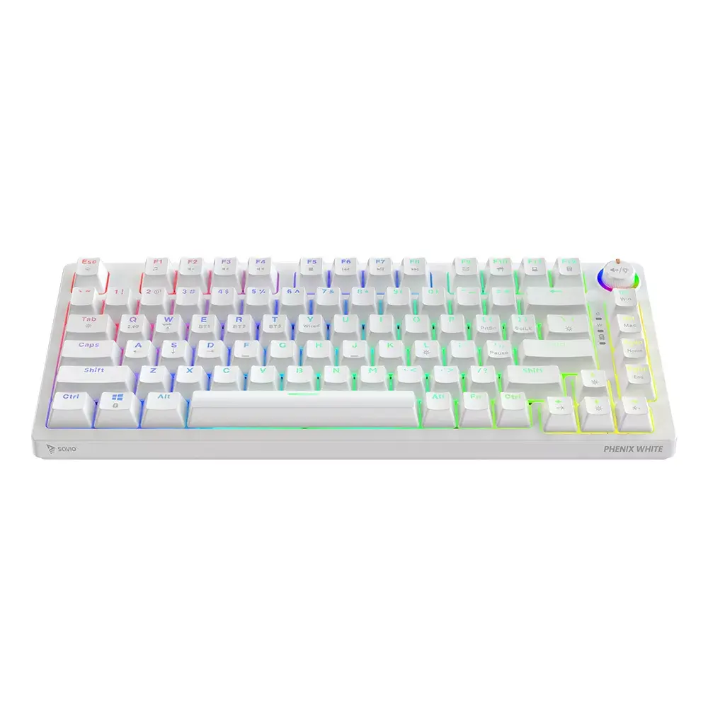 Игровая клавиатура Savio Phenix WHITE GAT YELLOW Photo 2