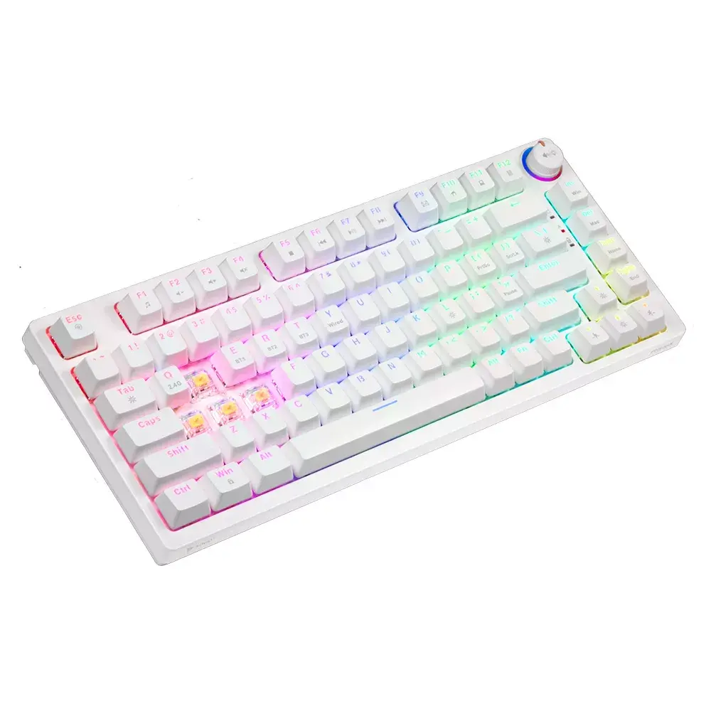 Игровая клавиатура Savio Phenix WHITE GAT YELLOW Photo 4