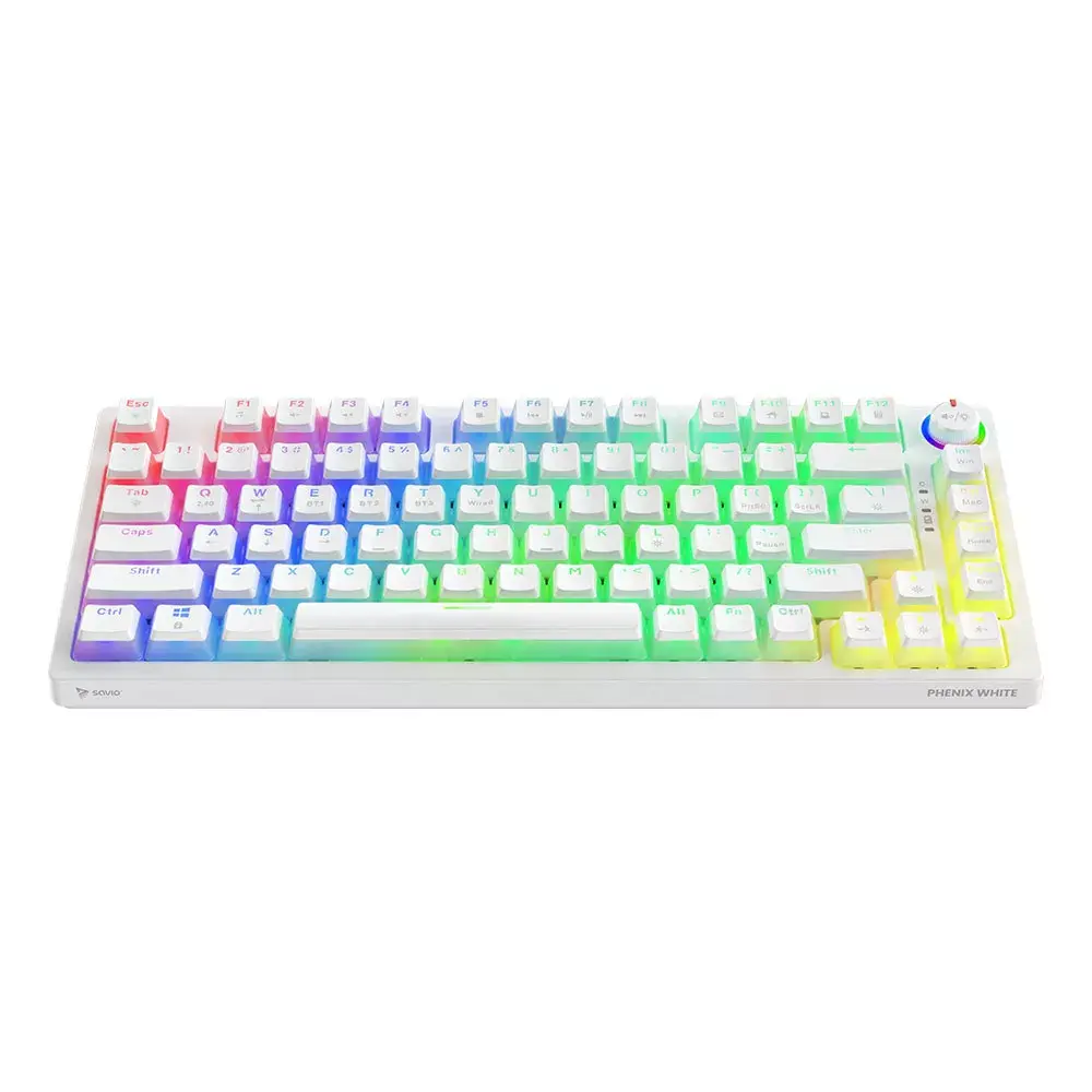 Spēļu tastatūra Savio Phenix WHITE GAT YEL PUD Photo 2