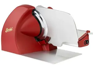 Food slicer Berkel Homeline HL PLUS 250 with 250 mm blade, red-matte finish