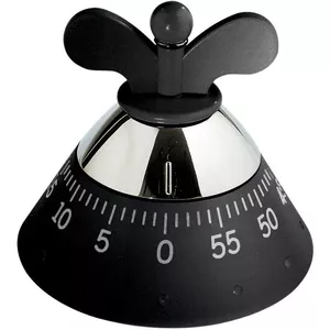 Kitchen timer Alessi A09 B Black 120mm x 120mm x 90mm