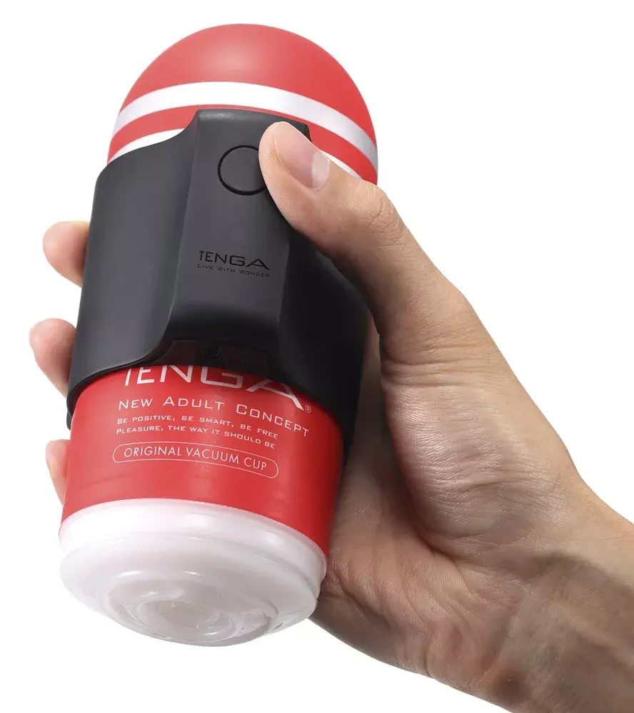 Мастурбатор TENGA Cup Silicone Black с вибратором Photo 3