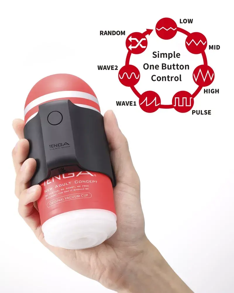 Мастурбатор TENGA Cup Silicone Black с вибратором Photo 4