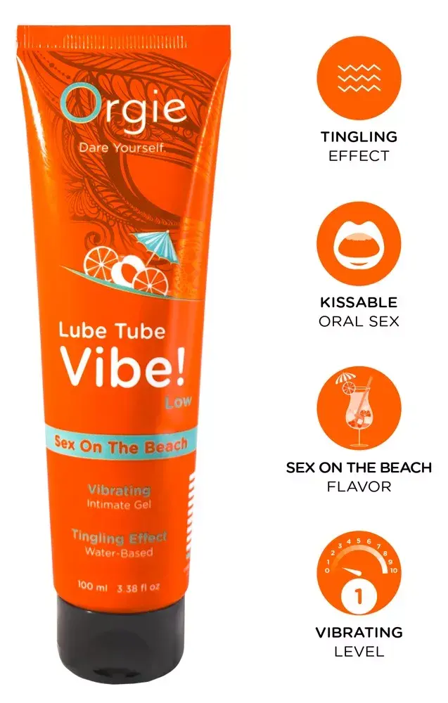 Orgie Lube Tube Vibe Sex Beach 100 мл лубрикант Photo 2