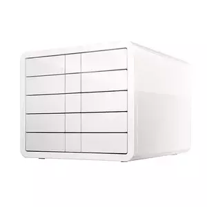Donau office drawer unit HAN 21551-12 — 5 drawers, white glossy, 295×355×247 mm