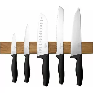 Kitchen knife set 5 pcs with magnetic strip Berlinger Haus BH-2943 Matte Black