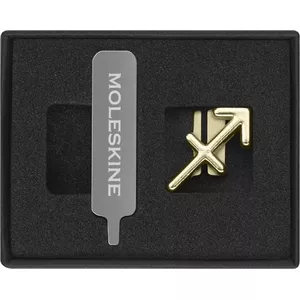 Pin badge Moleskine MOLESKINE, archer gold — metal enamel pin, collectible accessory