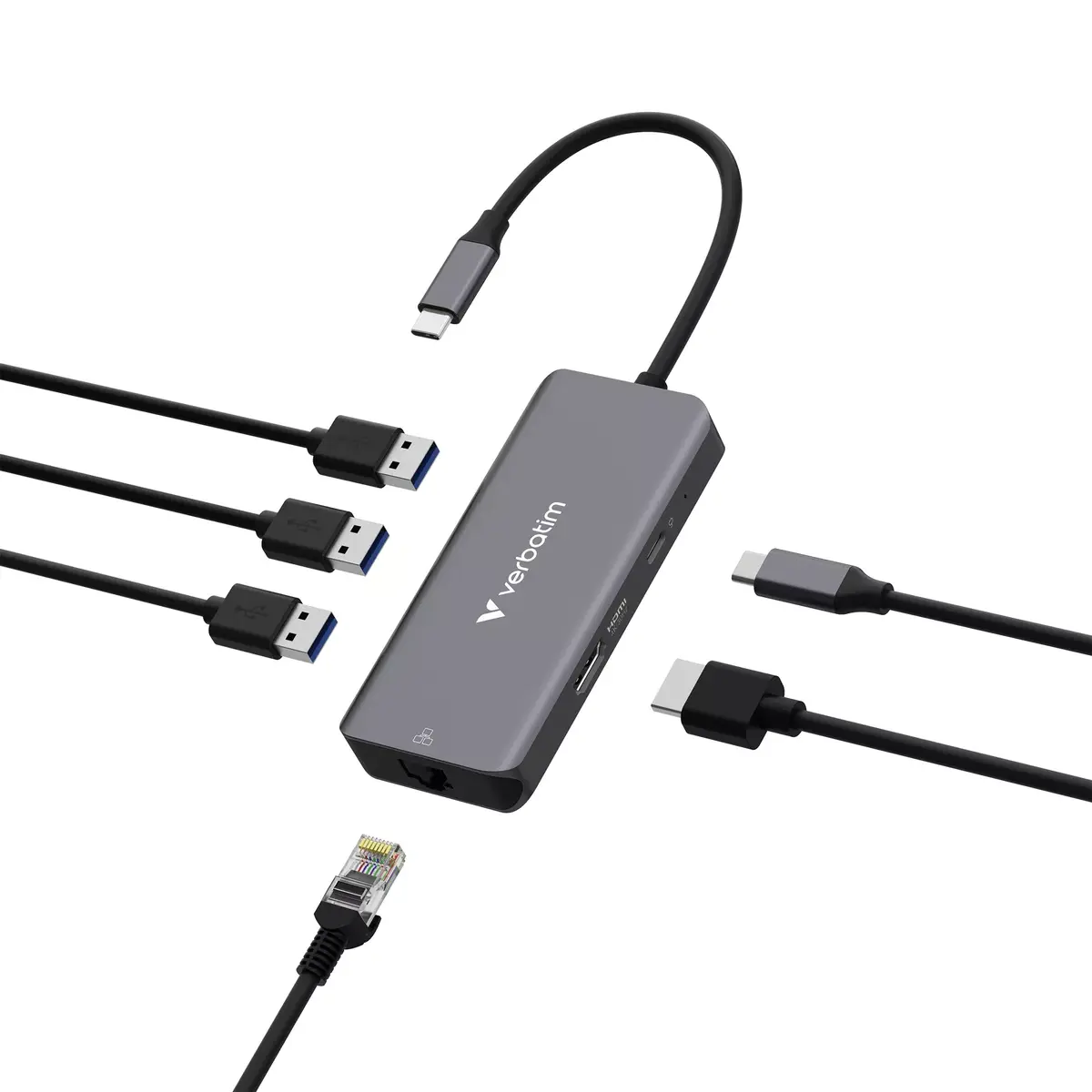Мультипортовый хаб Verbatim USB-C Essentials Photo 2