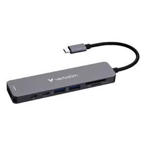 Verbatim USB-C Essentials Multiport Hub 7 porti HDMI USB-C USB-A SD microSD