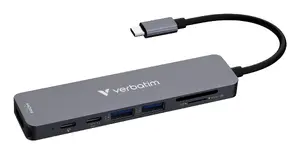 Verbatim USB-C Essentials Multiport Hub 7 ports HDMI USB-C USB-A SD microSD