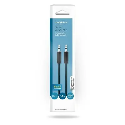Audio cable Nedis CAGB22000BK10 3.5mm–3.5mm 1 m Photo 5