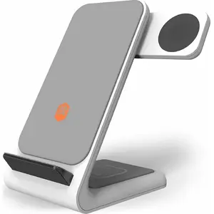 Bezvadu lādētājs STM ChargeTree Swing 3‑in‑1 STM-931-323Z-01 — induktīvā vairākierīču lādēšanas statīvs