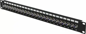  Lanberg Patch panel Lanberg 24 Port 1U 19" Gniazdo Typ F Beczka Czarny