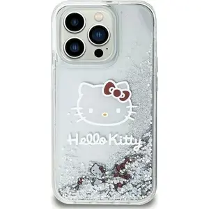 Hardcase Sourcing for iPhone 11 / XR 6.1" HKHCN61LIKHET — silver liquid glitter charm case with Kitty head