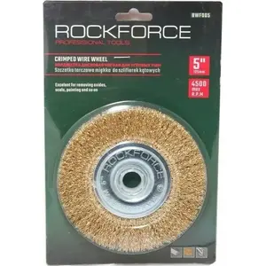 Angle Disc Brush (soft) for 125 mm Grinders, Rockforce RF-BWF005