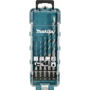 Drill bit set Makita multi-drill 1/4" 5-piece E-16732 for general drilling tasks