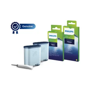 Descaler and Service Kit Philips CA6707/10 for Saeco – 2× AquaClean, descalers, coffee oil remover, grease & O‑rings