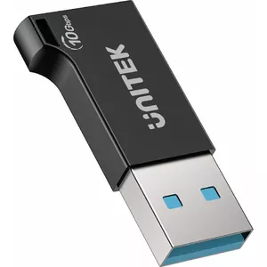 Unitek USB-C to USB-A adapter A1049ABK01 — black, USB-C (female) to USB-A (male) compact adapter