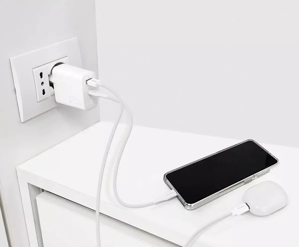 PURO зарядное FCMTCUSBAC25WPDWHI 25 Вт USB‑C Photo 3