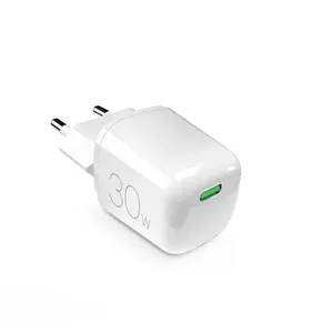 PURO mobile device charger PUFCMTCUSBC30WGWHI — 30W USB-C AC indoor charger for laptop, smartphone, tablet, white