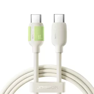 USB-C cable Joyroom S-A53 60W 1.2 m Fluorescent tip Beige