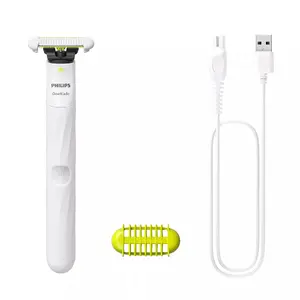 Philips Norelco OneBlade QP1924/22 Intimate Trimmer White Battery Operated Wet & Dry 30 min