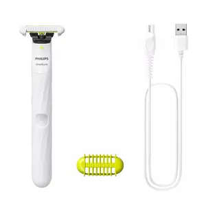 Philips OneBlade Intimate QP1924/22 Trimers Balts Ar akumulatoru Mitrai un sausai skūšanai Darbības laiks 30 min