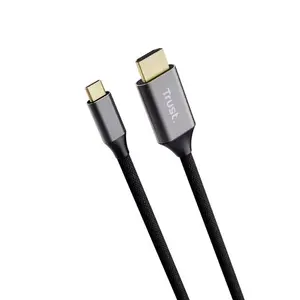 USB-C to HDMI cable TRUST CALYX 25630, 4K (3840x2160), 2 m, black, male-to-male