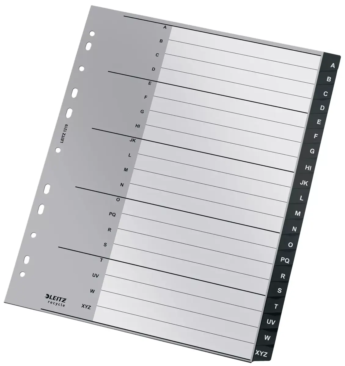 Divider Leitz 12190000 A4 Polypropylene Black Photo 2