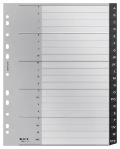 Leitz 12190000 Alphabetic tab index Polypropylene Black