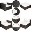 Garden furniture set Springos GF0062 Photo 4