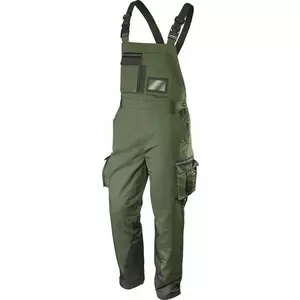 Рабочие полукомбинезоны NEO tools CAMO olive, на лямках, размер S (модель 81-242-S)