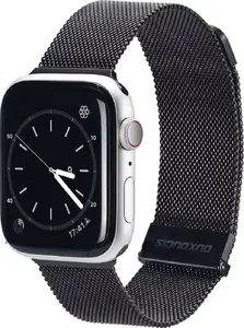 Магнитный миланский ремешок для Apple Watch 45/44/42 мм — dux ducis (черный)