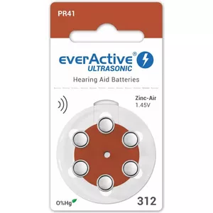 everActive PR41 312 Hearing Aid Batteries, 6-Pack
