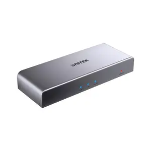 Unitek HDMI video splitter V1130A01-EU — 1x HDMI in to 2x HDMI out, HDMI 1.4b, up to 3840×2160, metal grey