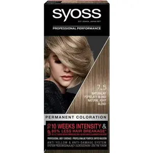 Hair dye Syoss permanent hair color 7-5 Natural Ash Blonde