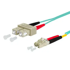 Fibre optic cable METZ CONNECT 151J1EOJOB0E SC LC I-V(ZN) H 20 m Aqua